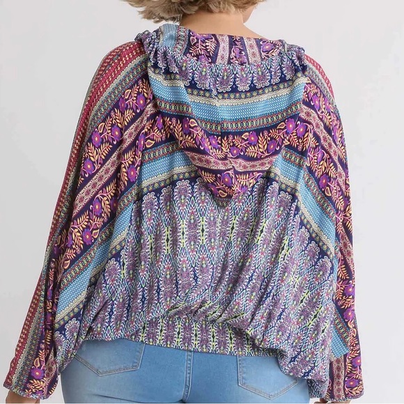 Umgee Boho Floral Top - Picture 5 of 15